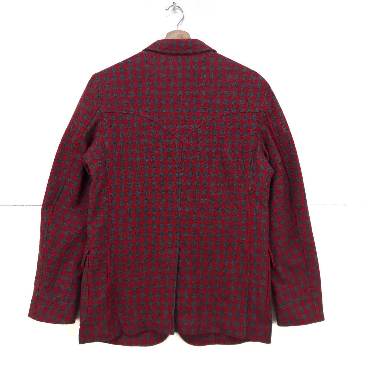 Beams Plus Made In Japan Beams Checkered Plaid Tartan Wool Coat Blazer Size US S / EU 44-46 / 1 - 2 Thumbnail