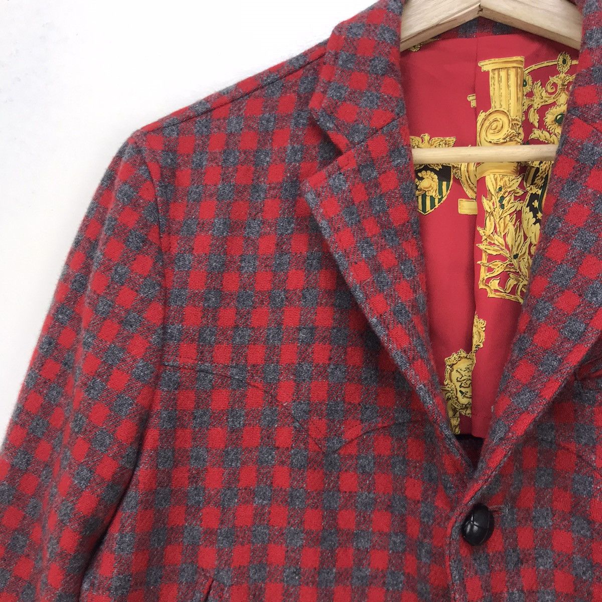 Beams Plus Made In Japan Beams Checkered Plaid Tartan Wool Coat Blazer Size US S / EU 44-46 / 1 - 8 Thumbnail