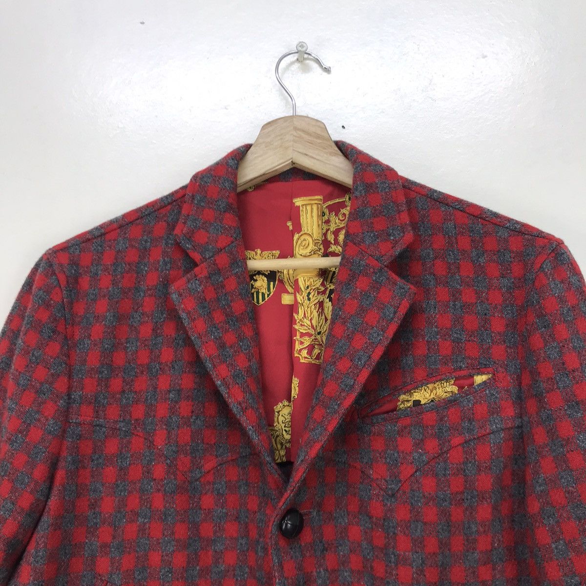 Beams Plus Made In Japan Beams Checkered Plaid Tartan Wool Coat Blazer Size US S / EU 44-46 / 1 - 4 Thumbnail