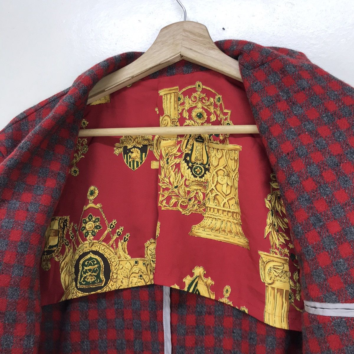 Beams Plus Made In Japan Beams Checkered Plaid Tartan Wool Coat Blazer Size US S / EU 44-46 / 1 - 17 Thumbnail