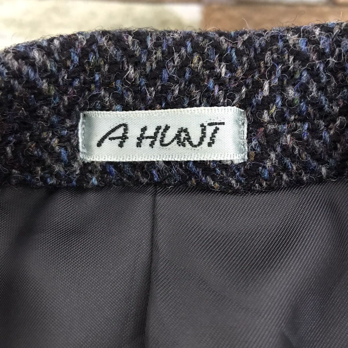 Harris Tweed HARRIS TWEED x A Hunt Valcon Wool Plain Blazer Coat Jacket Size US M / EU 48-50 / 2 - 4 Thumbnail