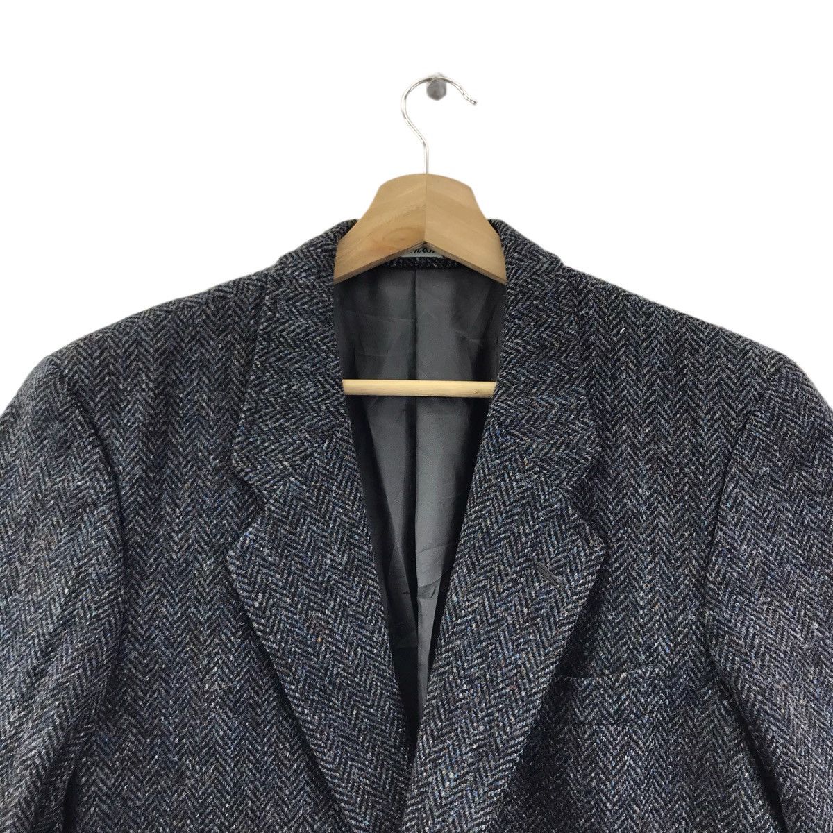Harris Tweed HARRIS TWEED x A Hunt Valcon Wool Plain Blazer Coat Jacket Size US M / EU 48-50 / 2 - 2 Thumbnail