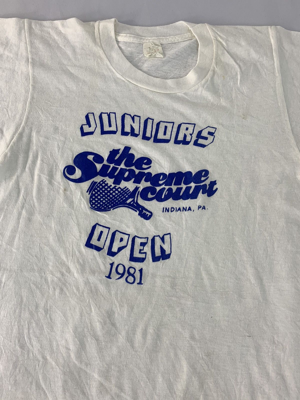 Vintage 90s Fruit Of The Loom Junior Supreme Court 81’s Open Tee Size US XS / EU 42 / 0 - 3 Thumbnail