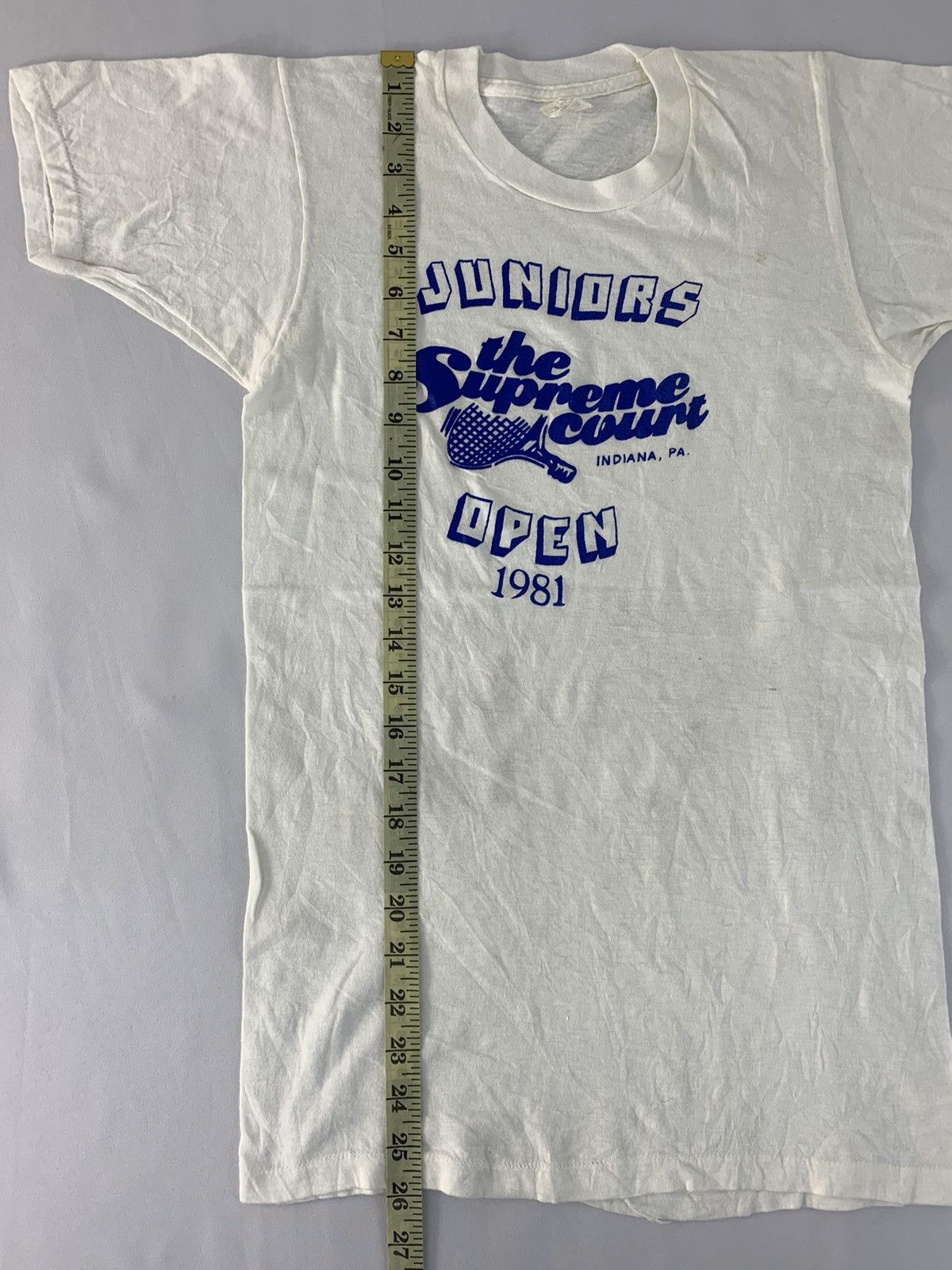 Vintage 90s Fruit Of The Loom Junior Supreme Court 81’s Open Tee Size US XS / EU 42 / 0 - 7 Thumbnail