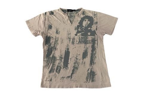 Japanese Brand Nexus Lost Angels V Neck Jim Morrison Graphic Tee Size US M / EU 48-50 / 2 - 1 Thumbnail