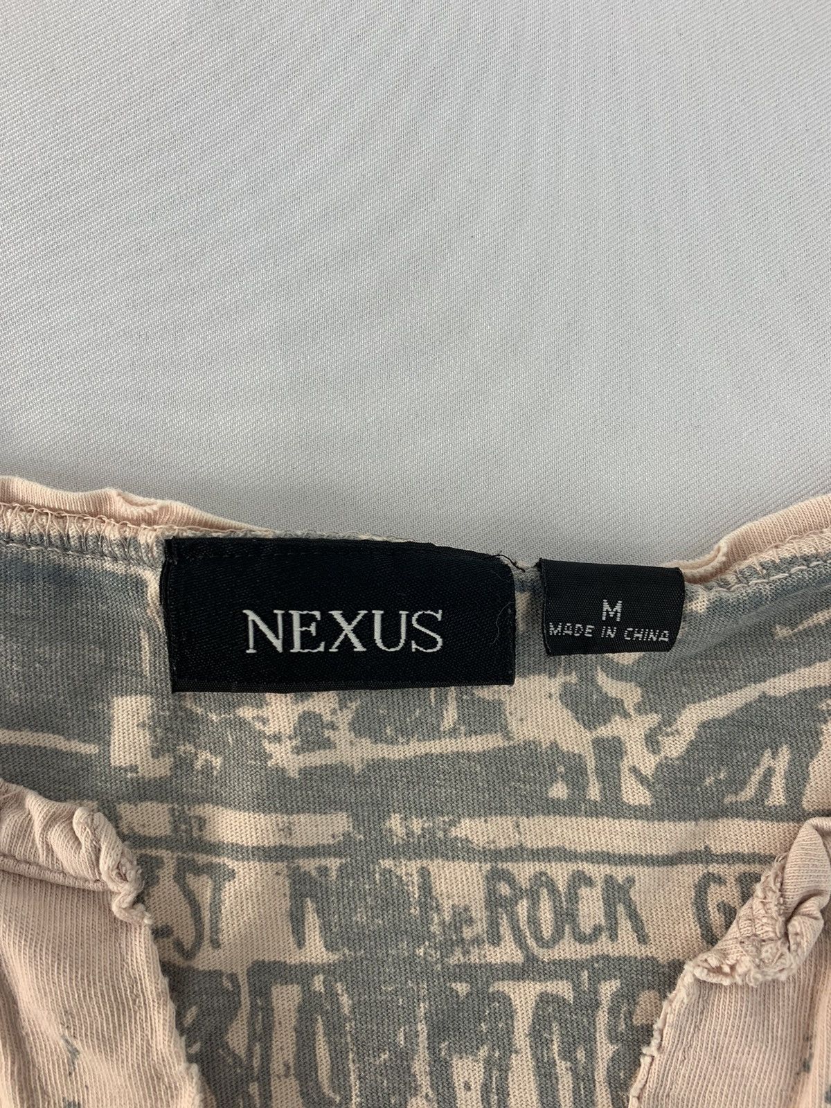 Japanese Brand Nexus Lost Angels V Neck Jim Morrison Graphic Tee Size US M / EU 48-50 / 2 - 2 Thumbnail