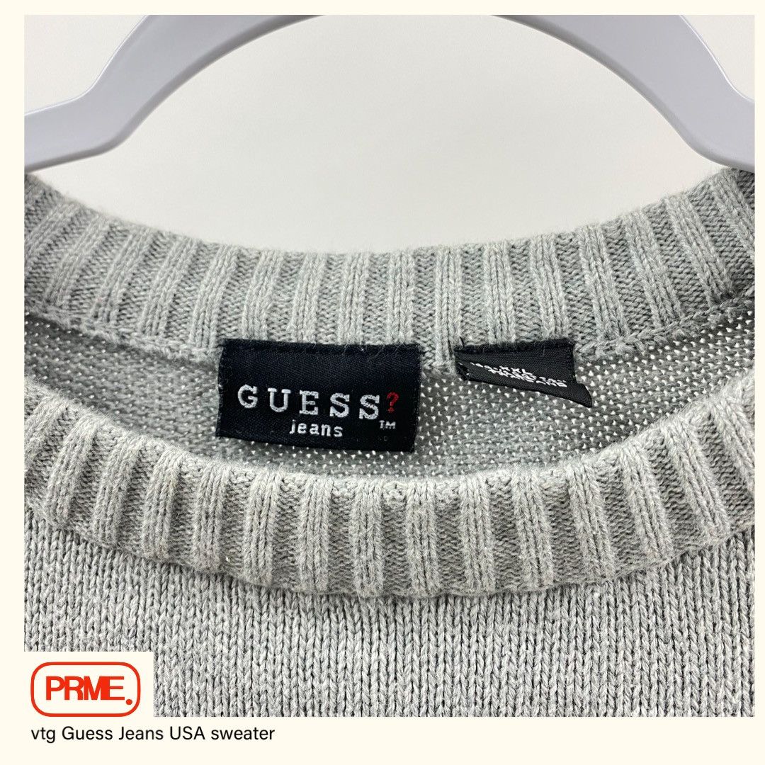 Guess vintage 90s GUESS JEANS USA knit spellout sweater Size US XXL / EU 58 / 5 - 3 Thumbnail