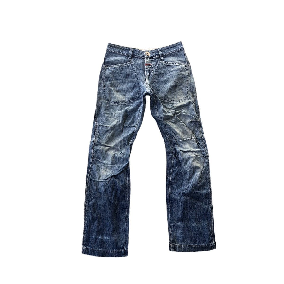 Marithe + Francois Girbaud Marithe Francois Girbaud straight leg box pleat pocket denim Size US 30 / EU 46 - 1 Thumbnail