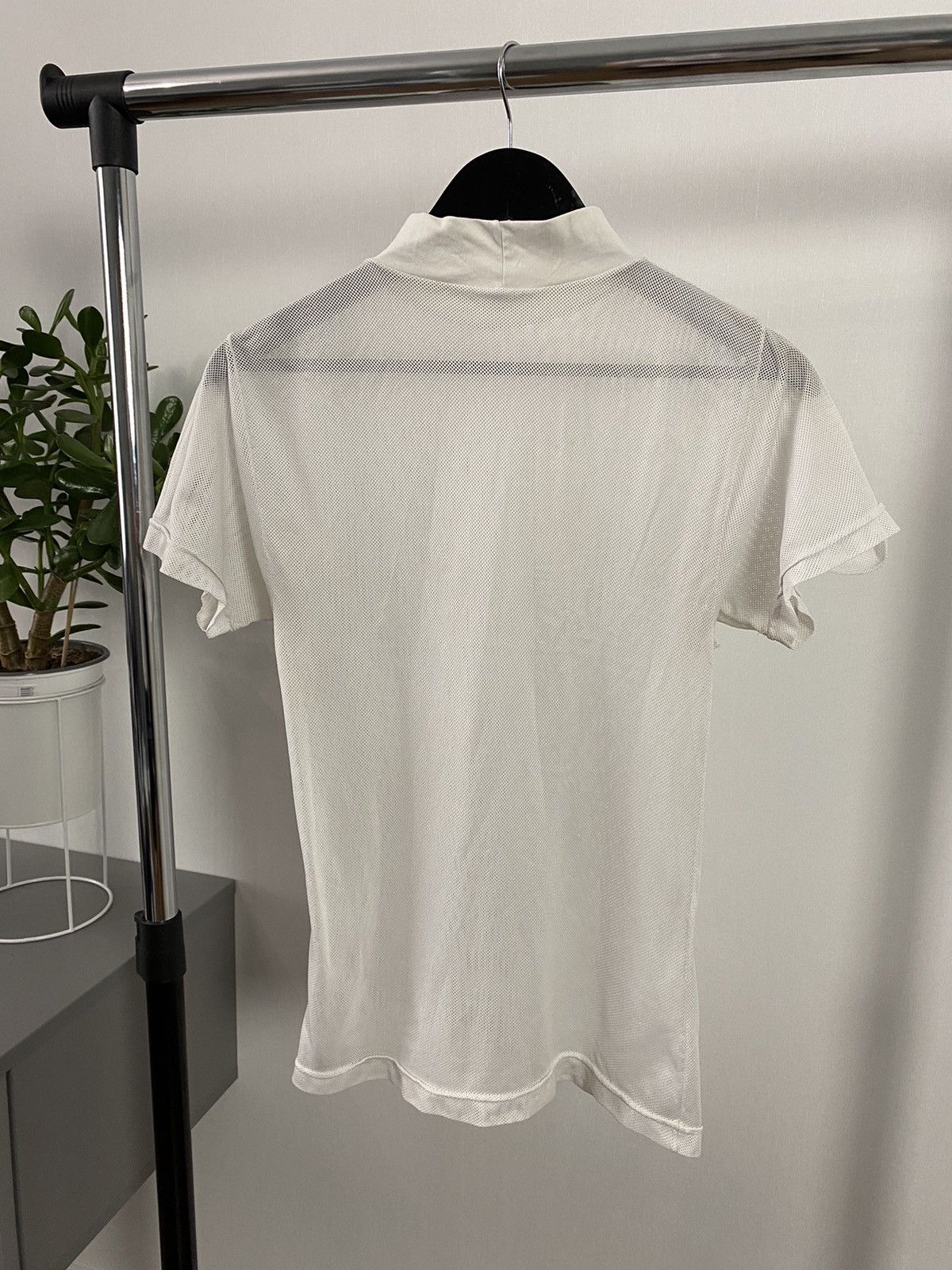 Japanese Brand × Vintage Vintage White Mesh High Neck T-shirt Size US M / EU 48-50 / 2 - 6 Thumbnail
