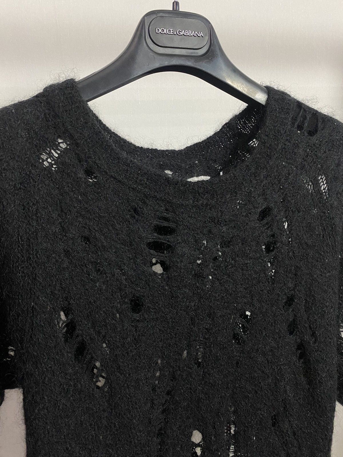 Japanese Brand × Vintage Vintage Distressed Black Avant Garde Style Sweater Size US S / EU 44-46 / 1 - 3 Thumbnail