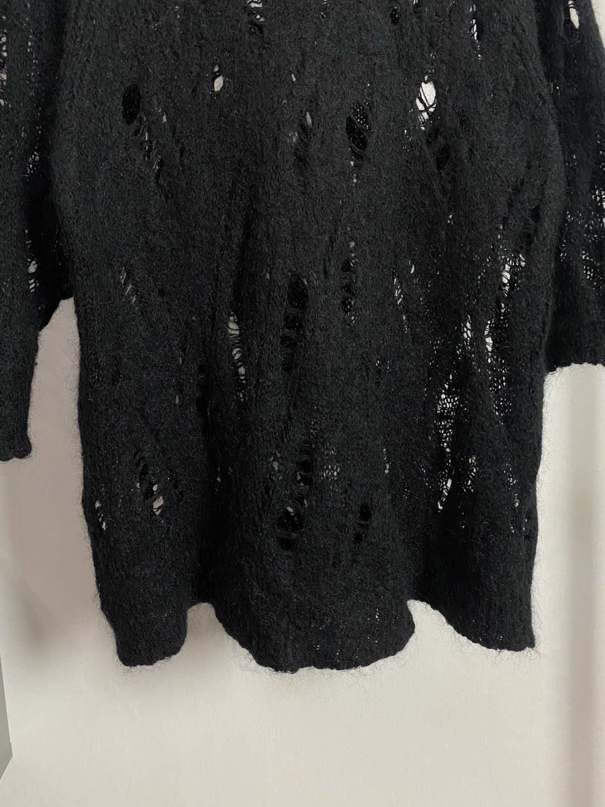 Japanese Brand × Vintage Vintage Distressed Black Avant Garde Style Sweater Size US S / EU 44-46 / 1 - 9 Thumbnail