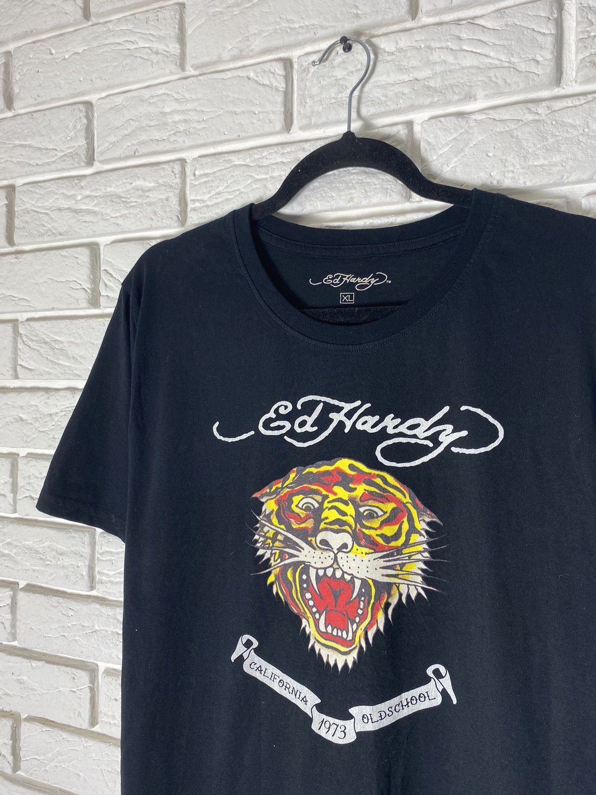 Christian Audigier × Ed Hardy × Vintage Vintage Ed Hardy T Shirt Size US XL / EU 56 / 4 - 3 Thumbnail