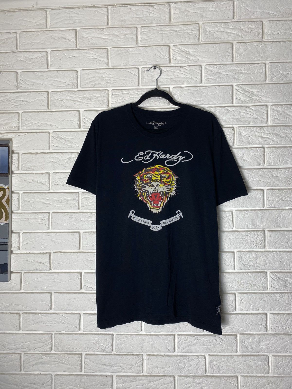Christian Audigier × Ed Hardy × Vintage Vintage Ed Hardy T Shirt Size US XL / EU 56 / 4 - 1 Thumbnail