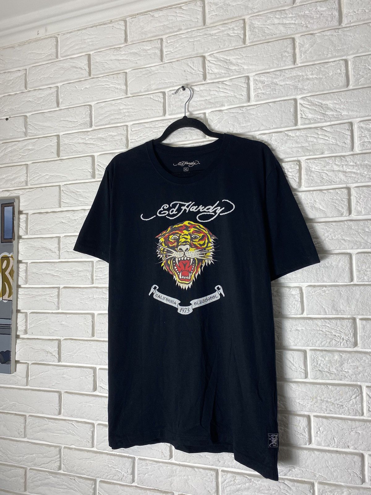 Christian Audigier × Ed Hardy × Vintage Vintage Ed Hardy T Shirt Size US XL / EU 56 / 4 - 2 Thumbnail