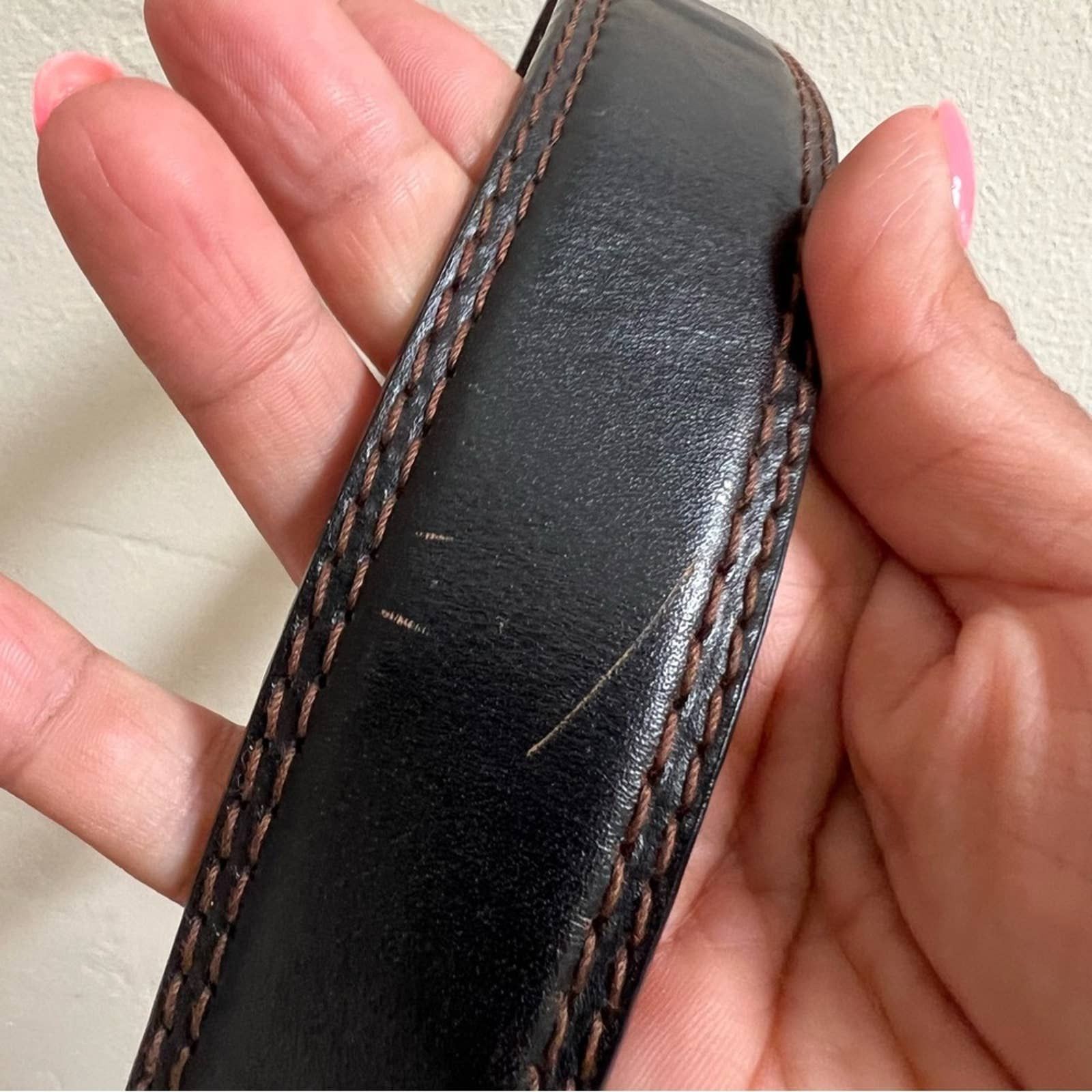 Columbia Columbia Men’s Genuine Leather Belt Brown Size Medium 34-36 Size 34 - 4 Thumbnail