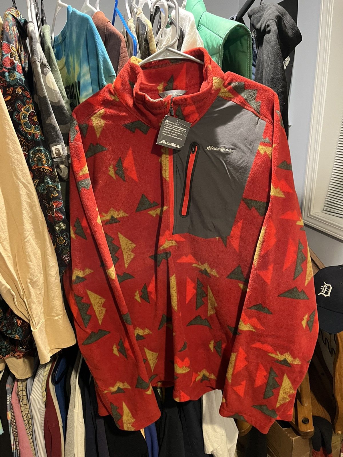 Eddie Bauer Red Eddie Bauer 1/2 Zip Sherpa Size US XXL / EU 58 / 5 - 1 Thumbnail
