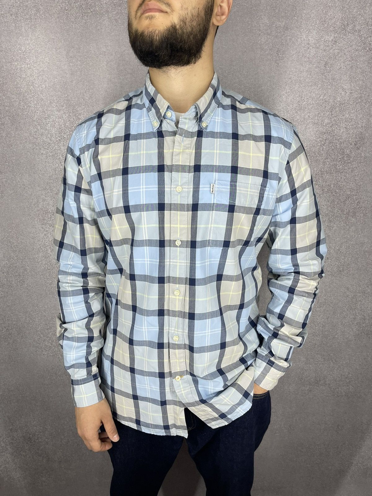 Barbour Mens Barbour Burnside Shirt Into a Cage size L Size US L / EU 52-54 / 3 - 2 Thumbnail
