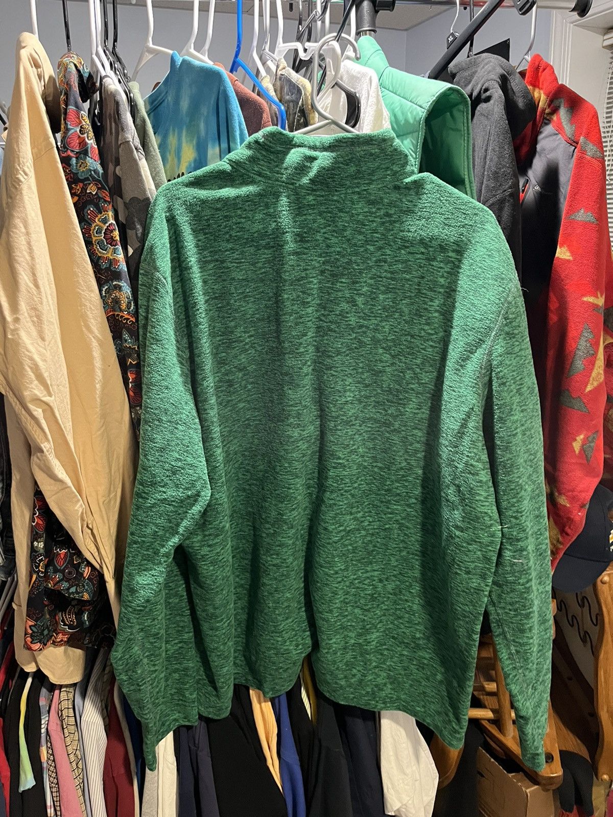 Eddie Bauer Green Eddie Bauer 1/4 Zip Sherpa Size US XXL / EU 58 / 5 - 2 Thumbnail