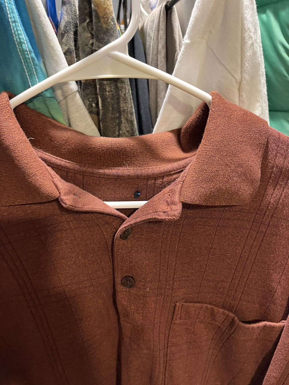 Vintage 90s Collard Ruby Shirt Size US XXL / EU 58 / 5 - 3 Thumbnail