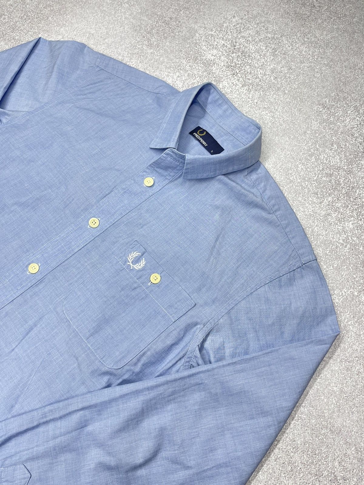Fred Perry × Vintage Mens Blue Shirt Fred Perry size S Size US S / EU 44-46 / 1 - 2 Thumbnail