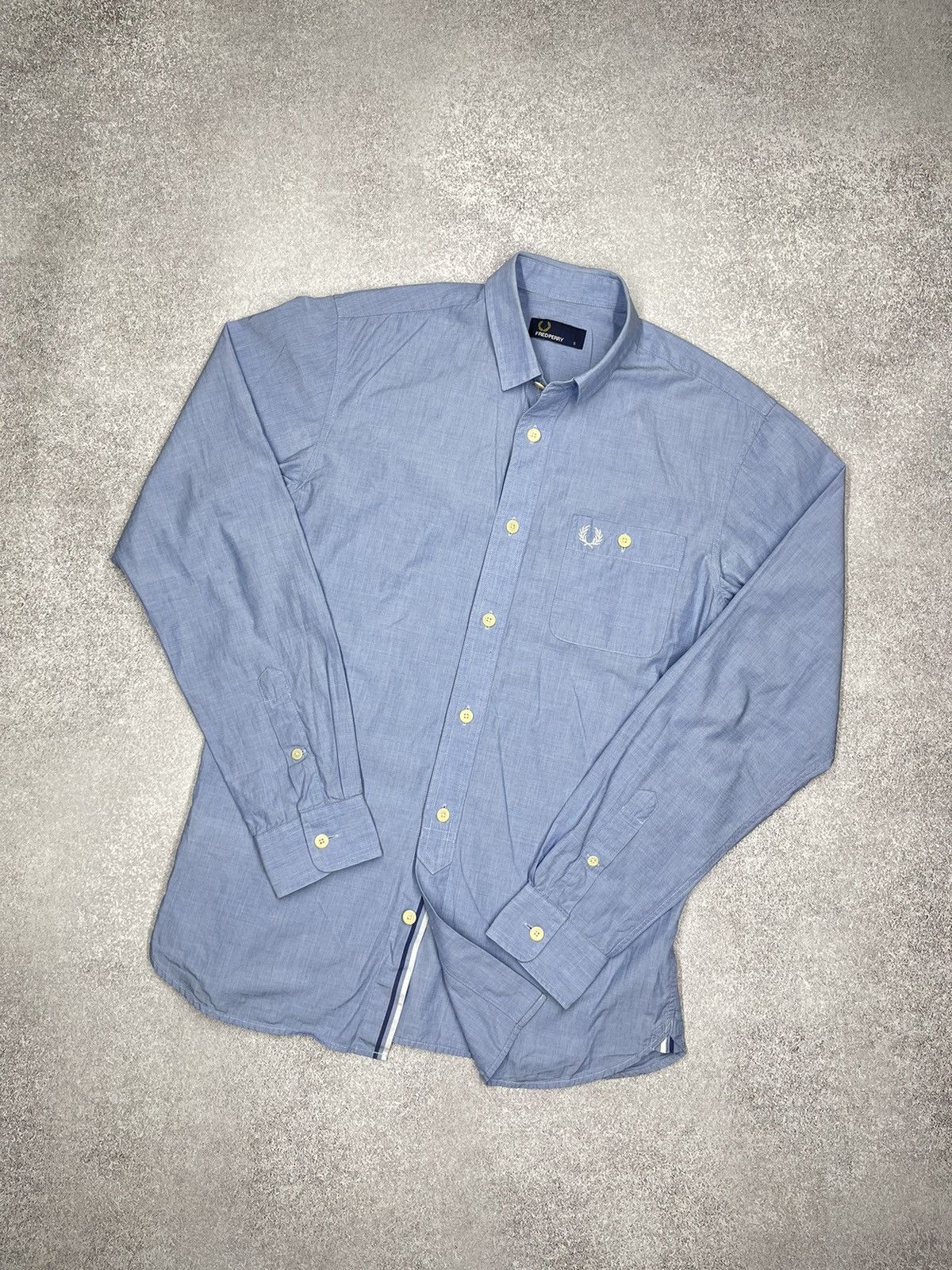 Fred Perry × Vintage Mens Blue Shirt Fred Perry size S Size US S / EU 44-46 / 1 - 1 Thumbnail
