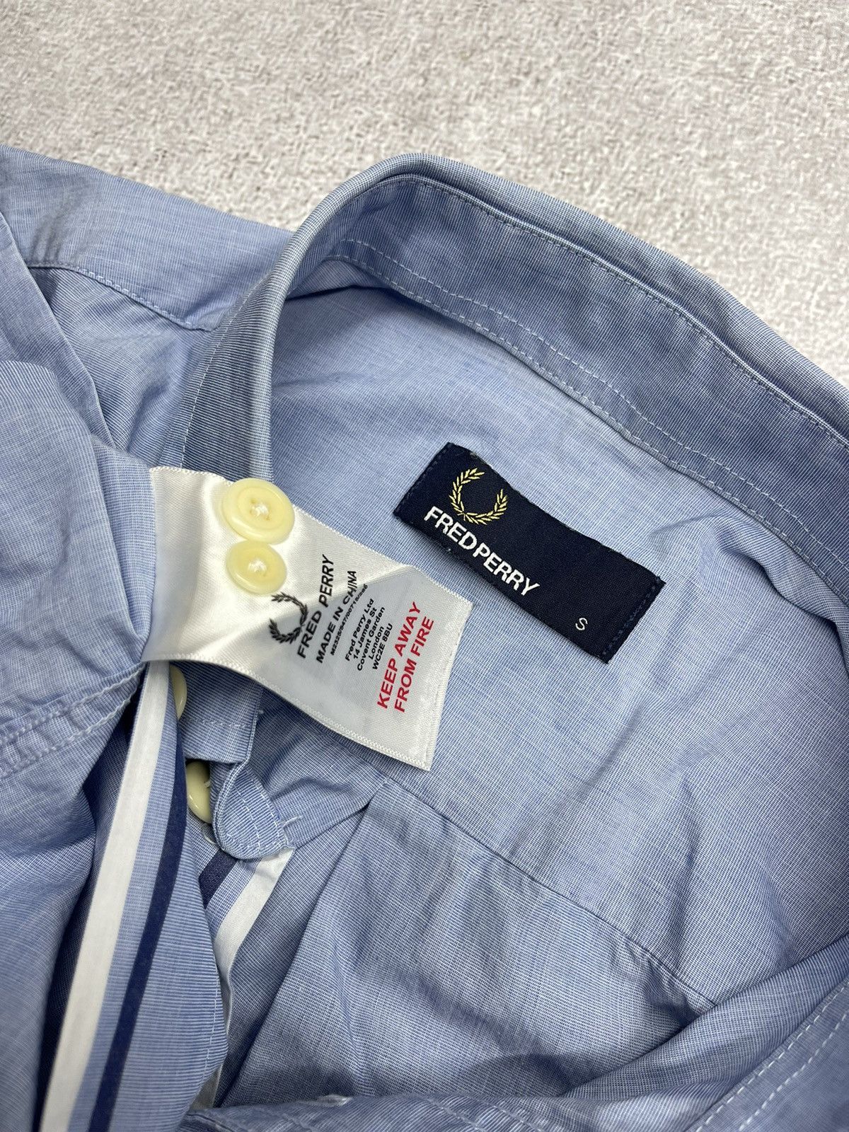 Fred Perry × Vintage Mens Blue Shirt Fred Perry size S Size US S / EU 44-46 / 1 - 5 Thumbnail