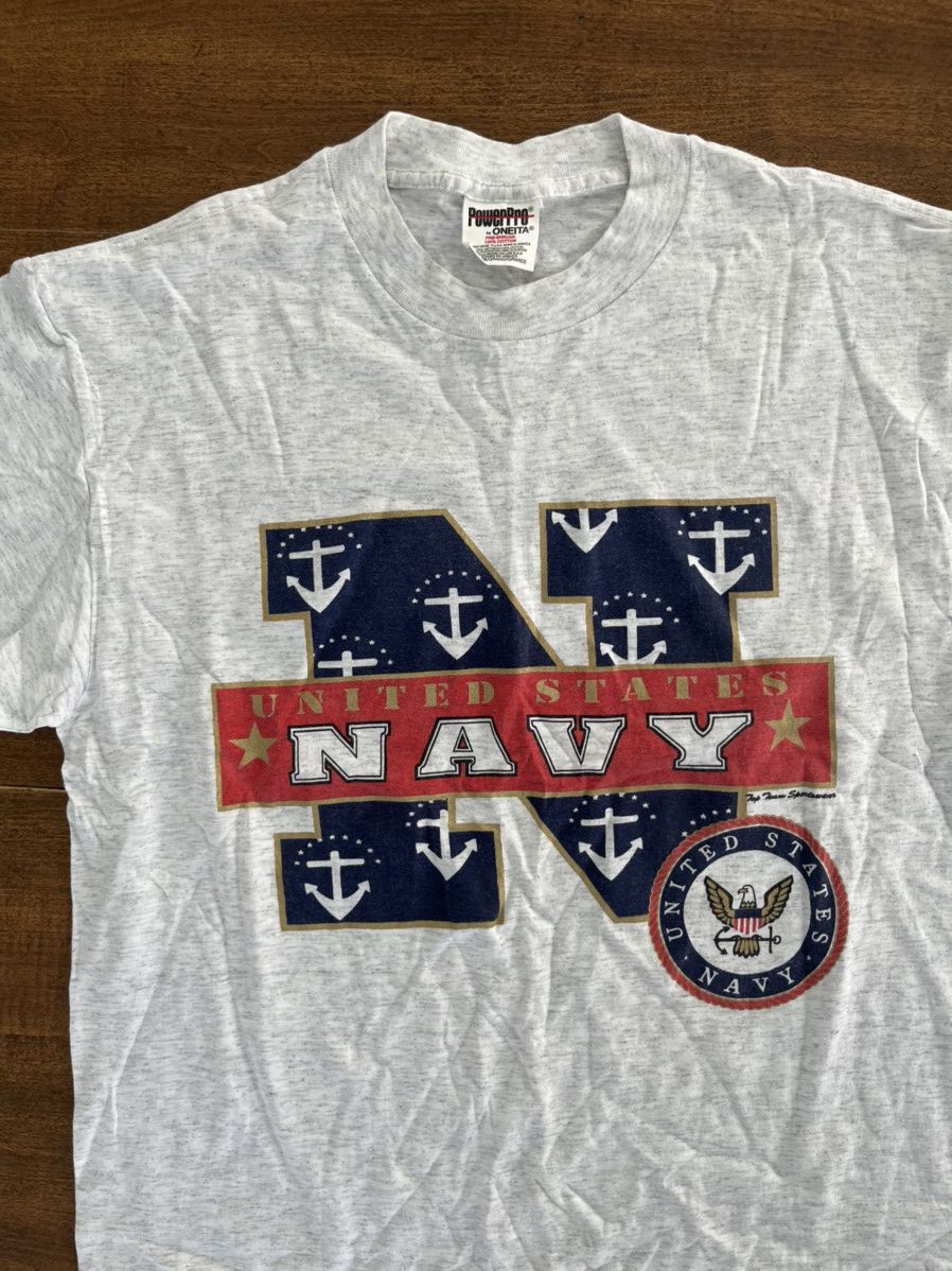 Vintage 1980s US Navy Shirt Size US XL / EU 56 / 4 - 4 Thumbnail