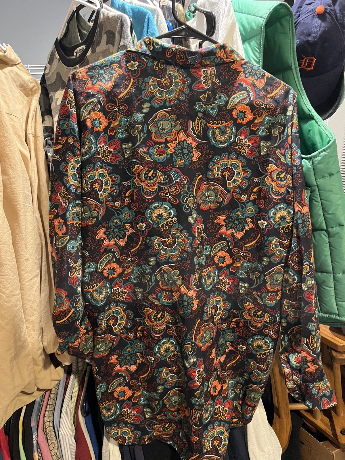 Vintage 90s Paisley button up shirt Size L / US 10 / IT 46 - 2 Thumbnail