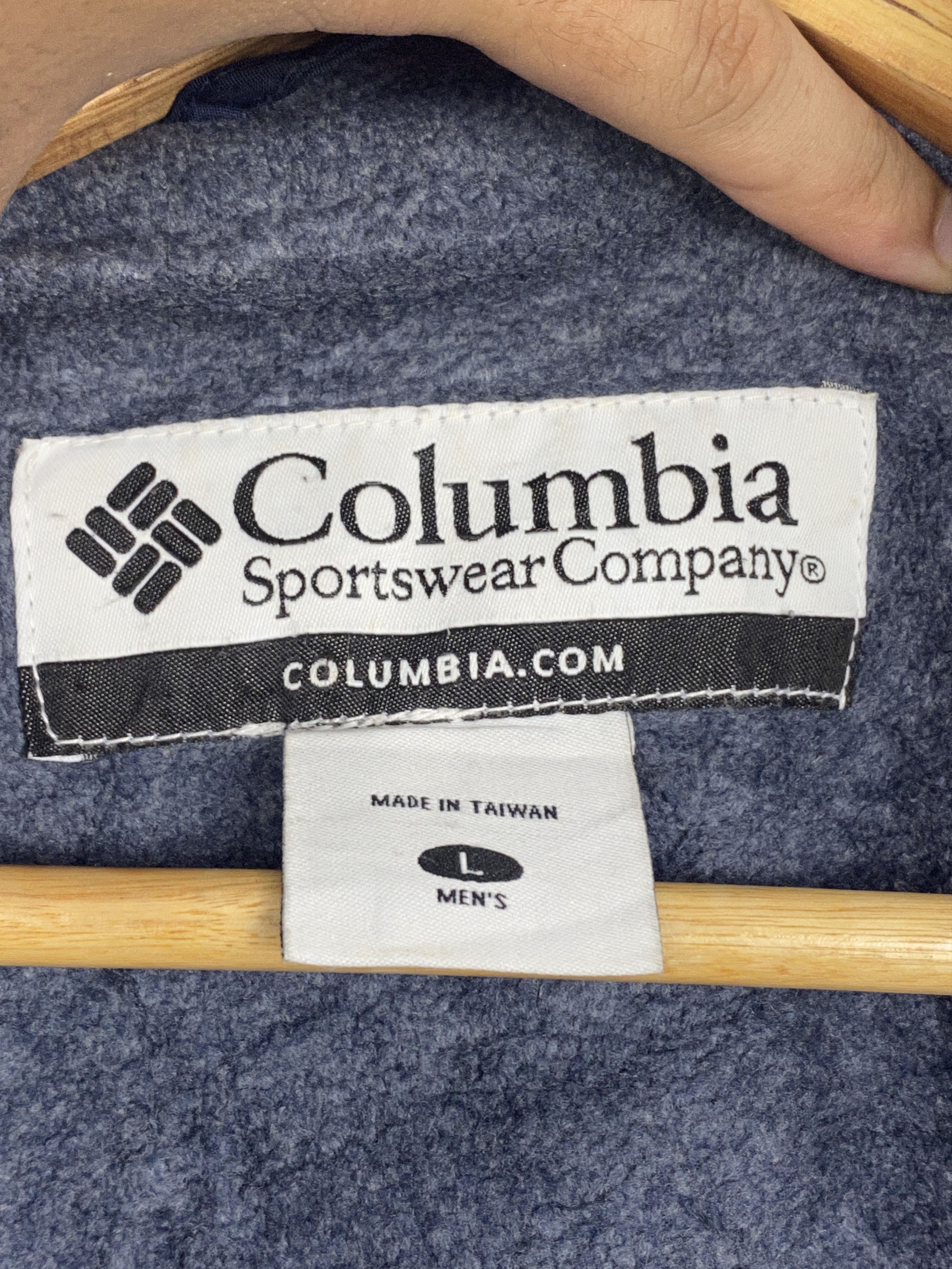 Columbia Vintage Columbia Zipper Ups Bomber Jacket Blue AH0078 Size US L / EU 52-54 / 3 - 5 Thumbnail