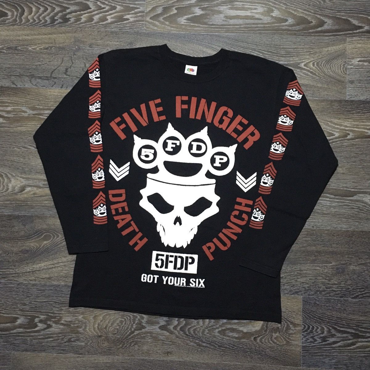 Band Tees FIVE FINGER DEATH PUNCH “Got Your Six” 2015 Longsleeve Shirt Size US M / EU 48-50 / 2 - 1 Thumbnail