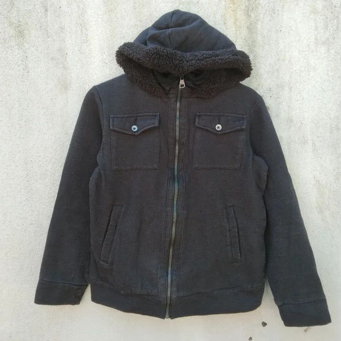 トップス 00s IN THE ATTIC border hoodie grunge Phantasy Fairy Grunge Clothes Women's Vintage Full Zip Up