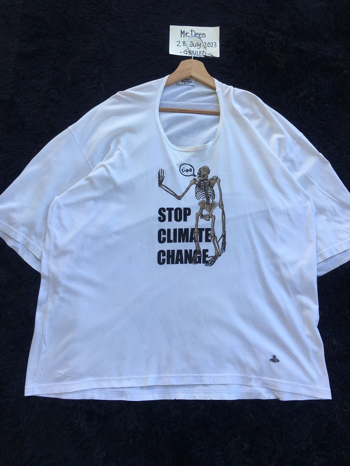 Vivienne Westwood Rare Vintage Vivienne Westwood Stop Climate Change Tshirt Size US XL / EU 56 / 4 - 5 Thumbnail