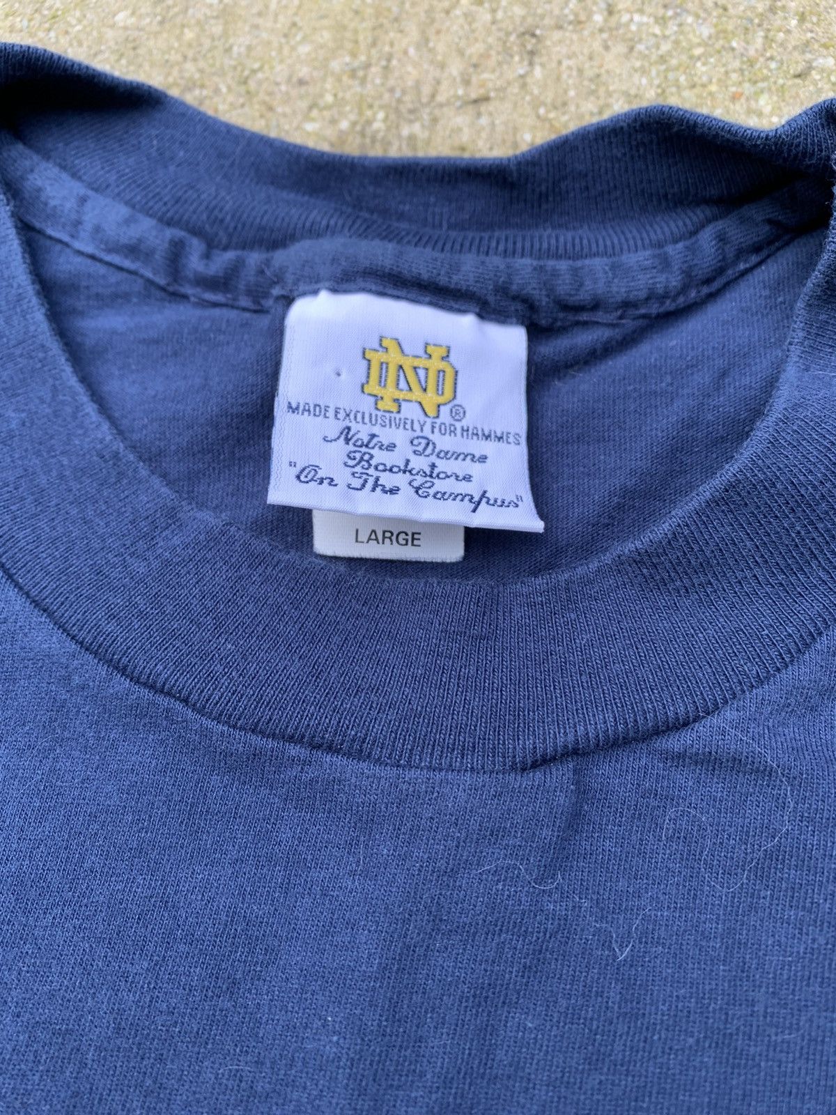 Vintage Vintage Notre Dame T Shirt Size US L / EU 52-54 / 3 - 3 Thumbnail