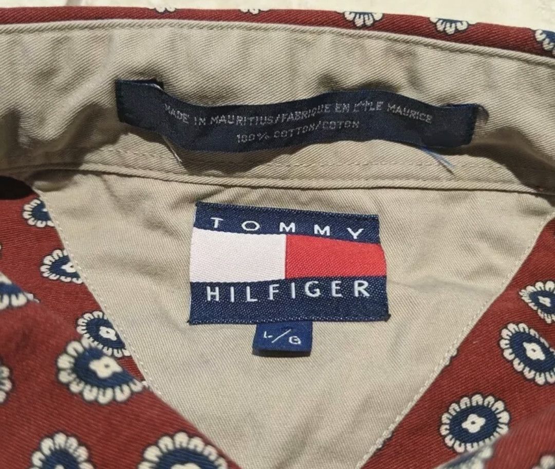Tommy Hilfiger Vintage Tommy Hilfiger Button Shirt Size US L / EU 52-54 / 3 - 3 Thumbnail