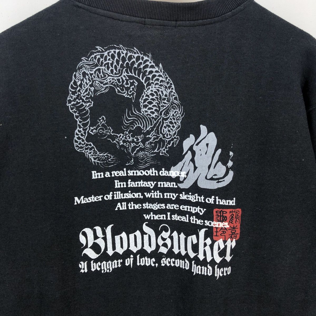Japanese Brand BLOODSUCKER by BARCEDOS Crew Neck Sweatshirt #1345-47 Size US M / EU 48-50 / 2 - 2 Thumbnail