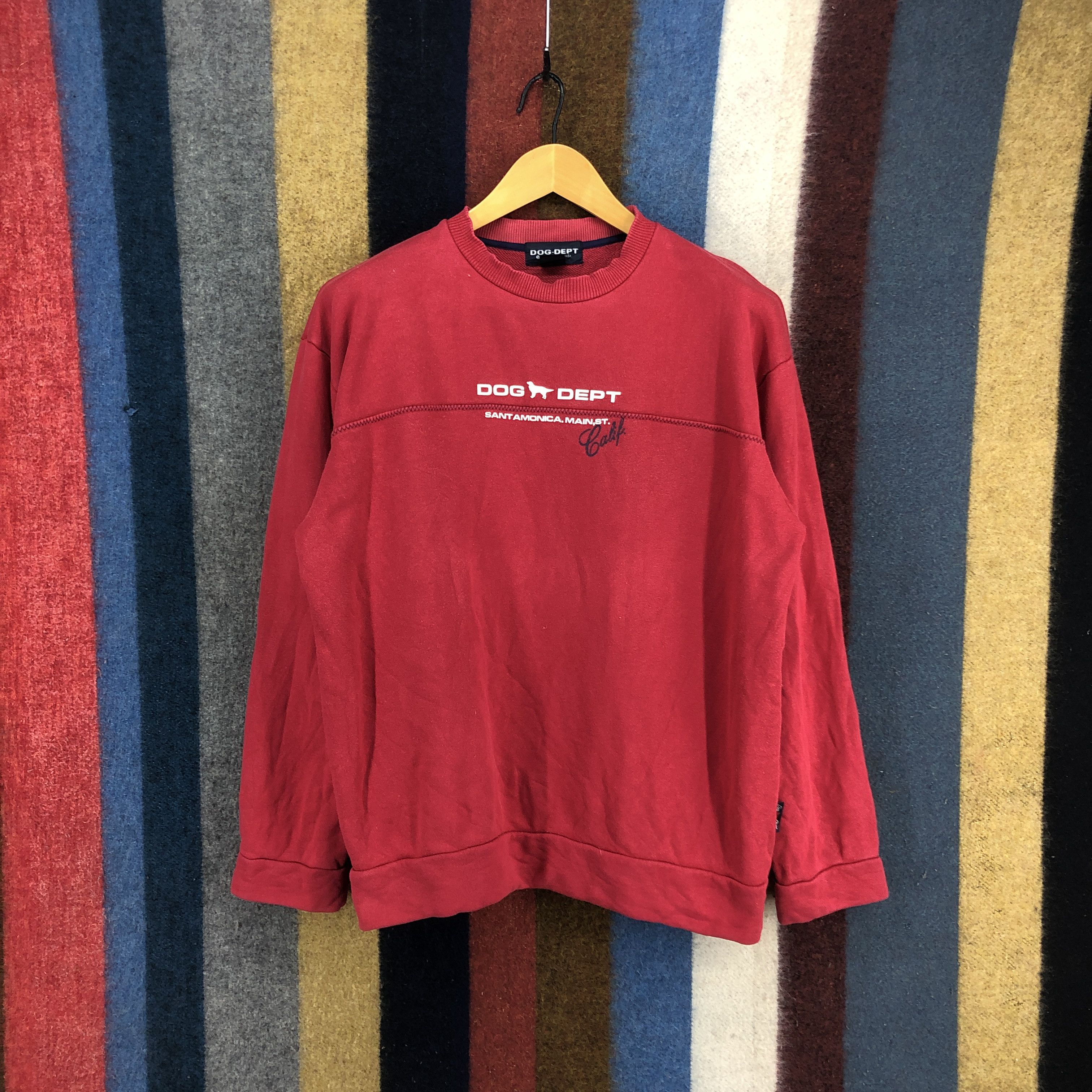 Japanese Brand DOG. DEPT Crew Neck Sweatshirt #0535/W Size US L / EU 52-54 / 3 - 1 Thumbnail