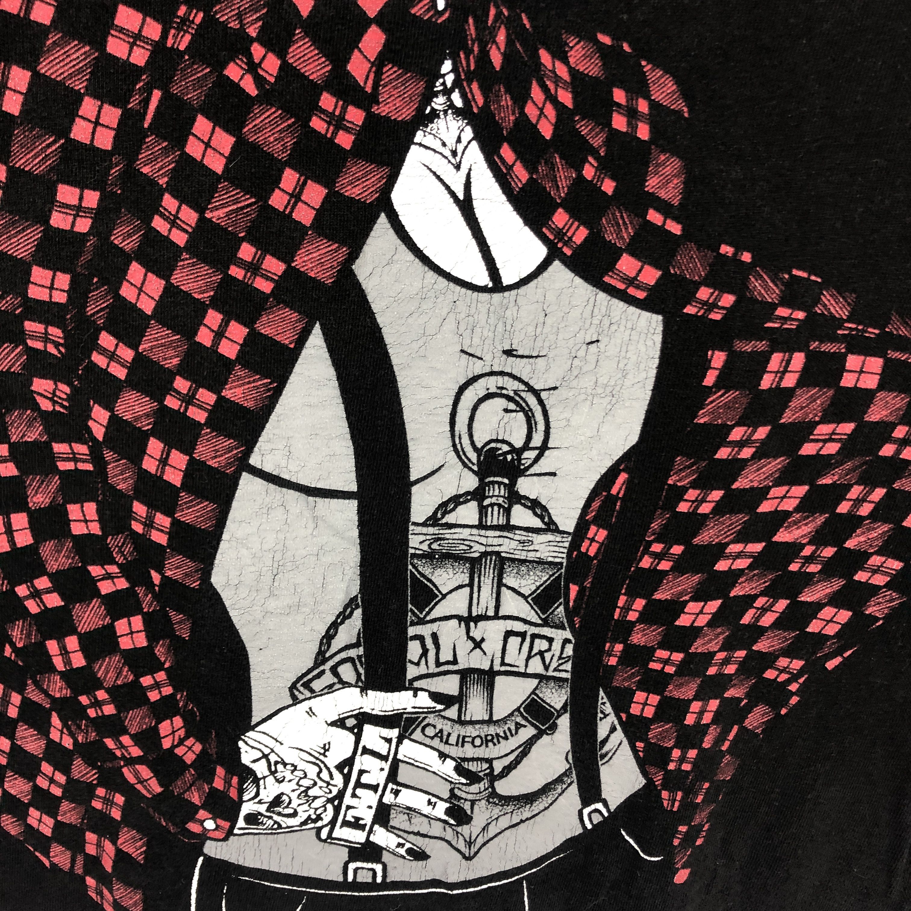 Japanese Brand FATAL PUNK GIRL Crew Neck T Shirt #1270-44 Size US XL / EU 56 / 4 - 3 Thumbnail