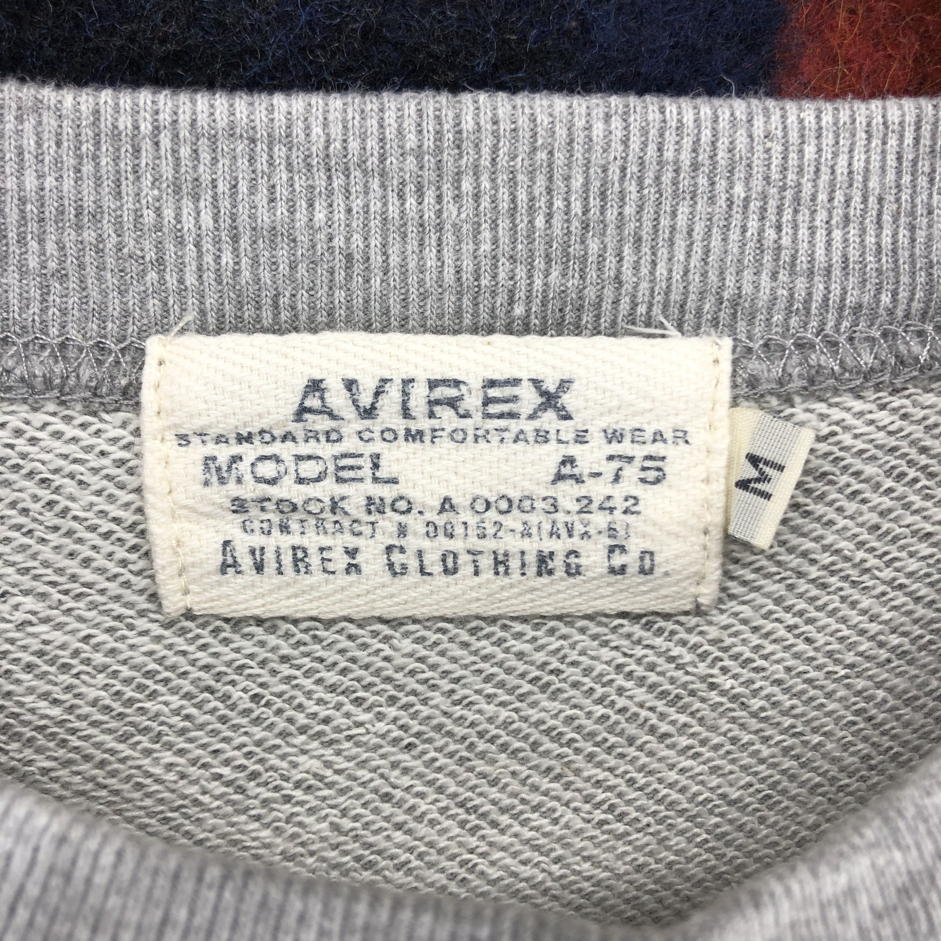 Avirex AVIREX MODEL A-75 Crew Neck Sweatshirt #2726-98 Size US M / EU 48-50 / 2 - 4 Thumbnail