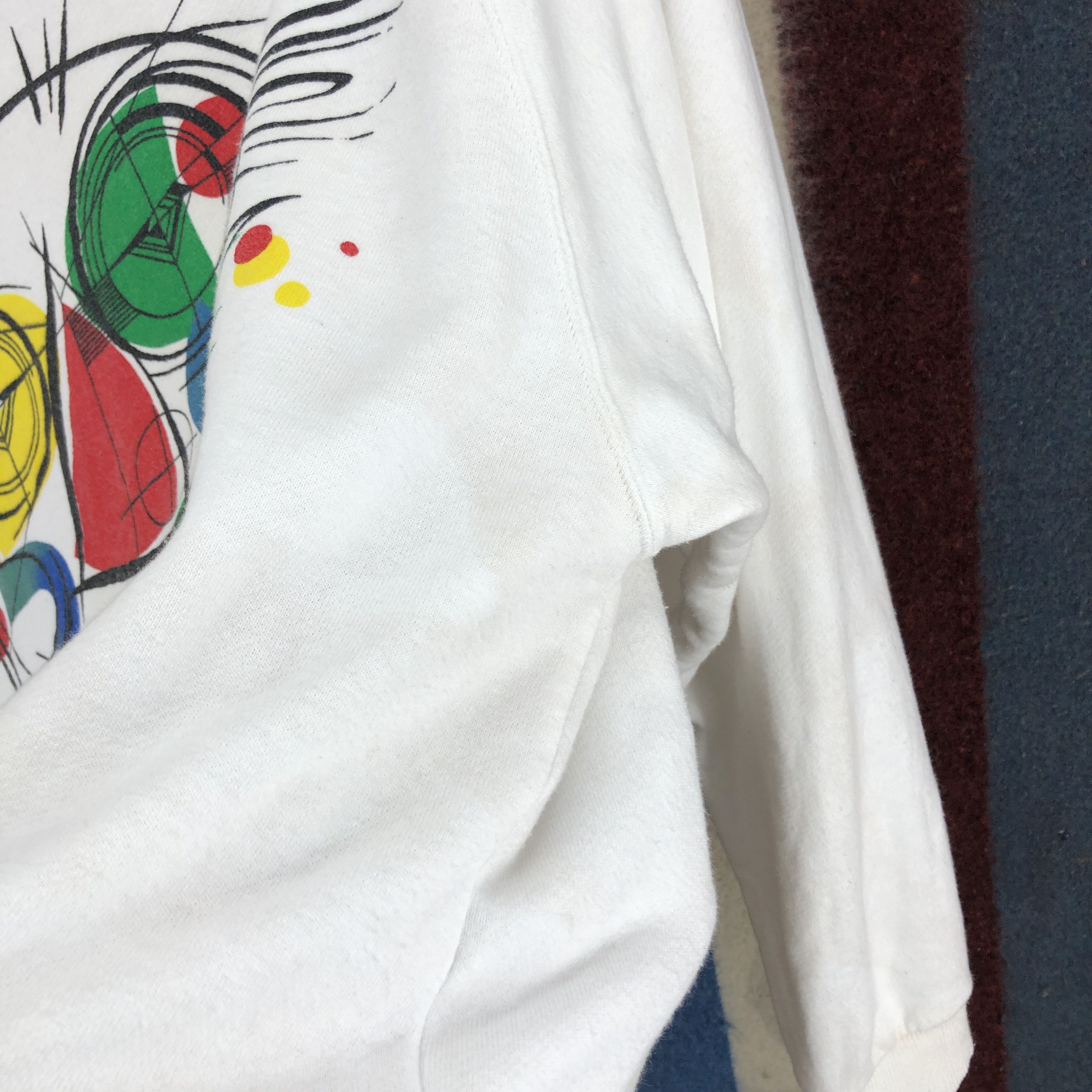 Vintage 90s Vintage ART DESIGN Crew Neck Sweatshirt #0642/AB Size US S / EU 44-46 / 1 - 5 Thumbnail