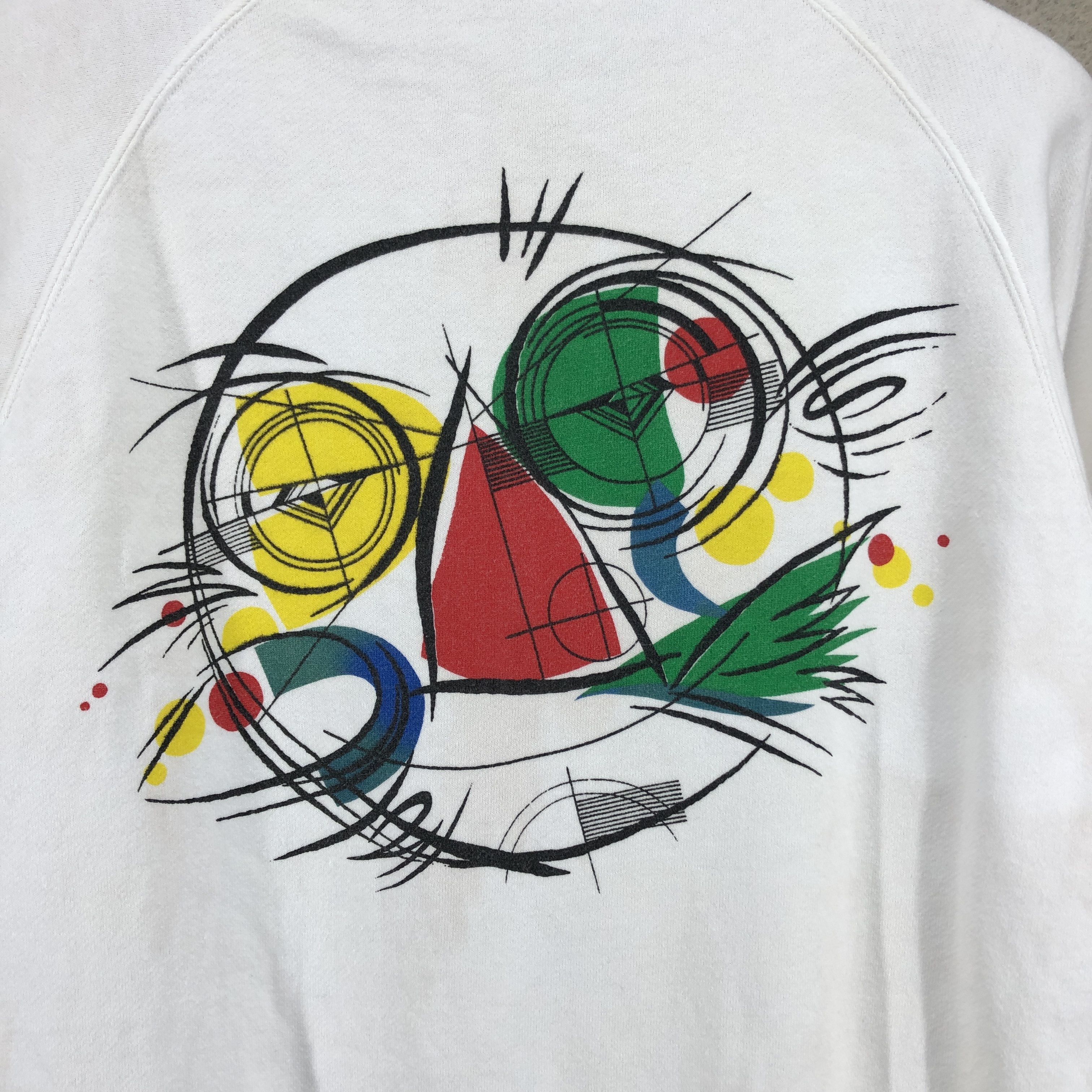 Vintage 90s Vintage ART DESIGN Crew Neck Sweatshirt #0642/AB Size US S / EU 44-46 / 1 - 2 Thumbnail