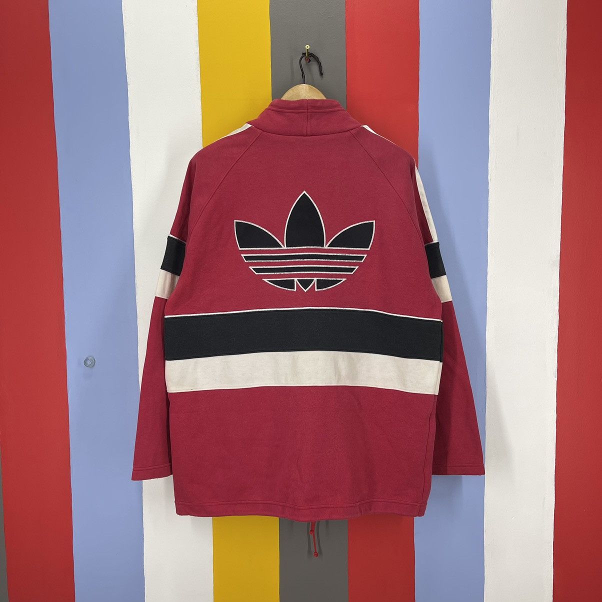 Adidas 90s Vintage ADIDAS Japanese Edition Sweatshirt #073-104 Size US L / EU 52-54 / 3 - 1 Thumbnail