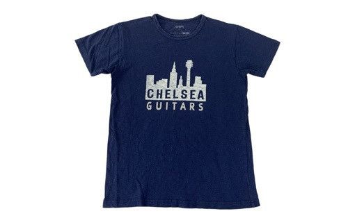 Japanese Brand Ships X Chelsea Guitar Big Guitar Towe Printed Logo Tee Size S / US 4 / IT 40 - 1 Thumbnail
