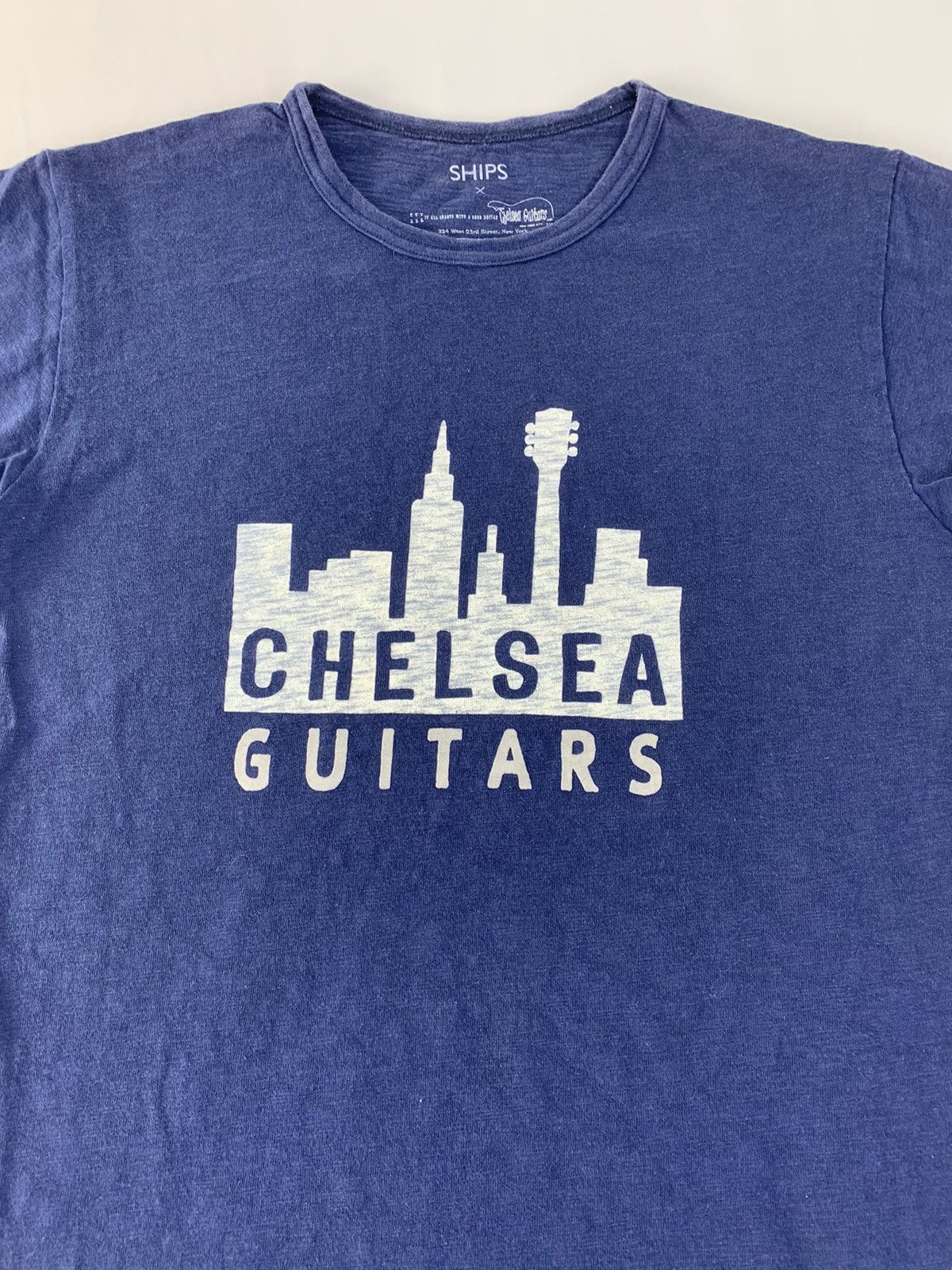 Japanese Brand Ships X Chelsea Guitar Big Guitar Towe Printed Logo Tee Size S / US 4 / IT 40 - 3 Thumbnail