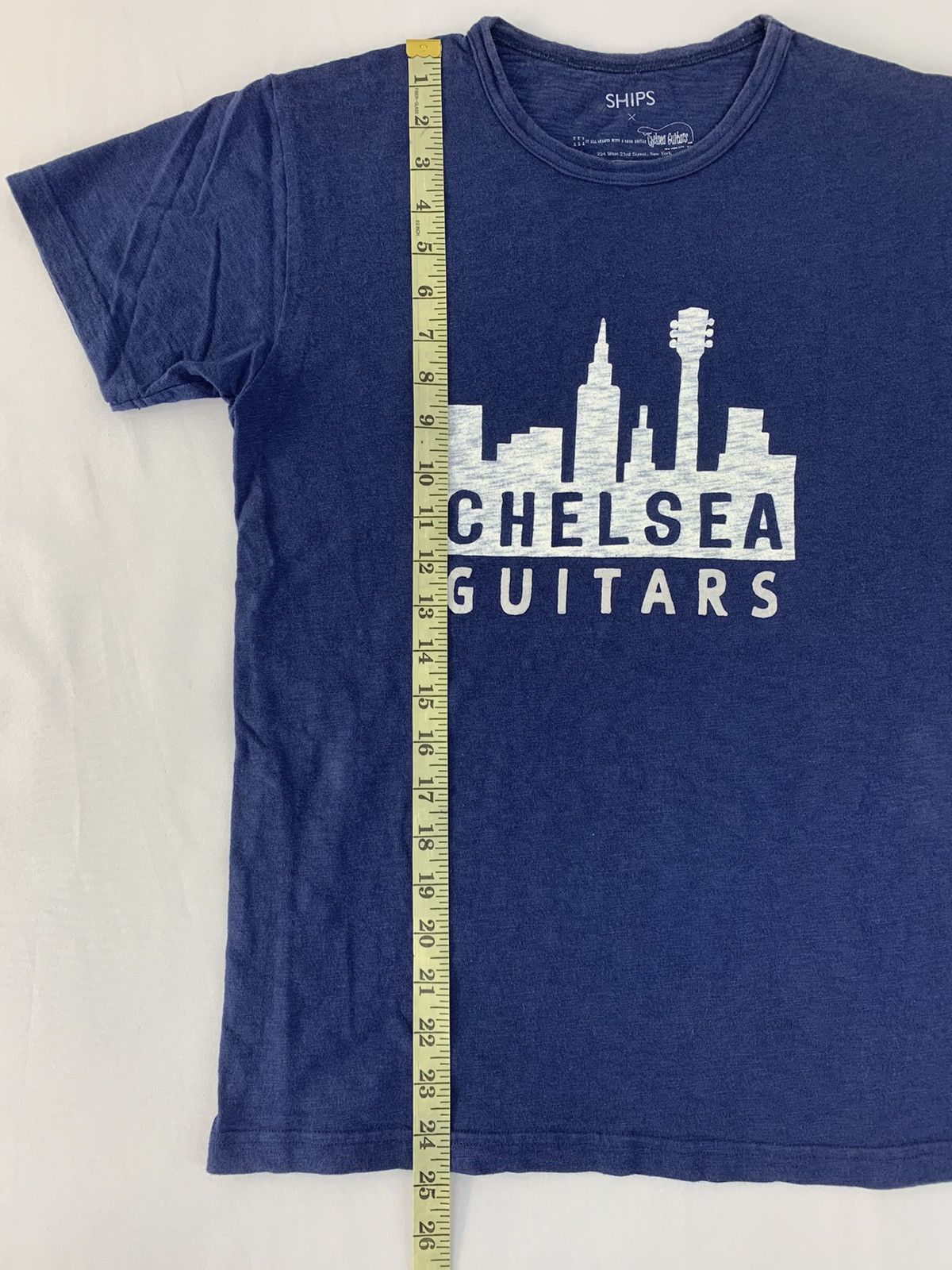 Japanese Brand Ships X Chelsea Guitar Big Guitar Towe Printed Logo Tee Size S / US 4 / IT 40 - 7 Thumbnail