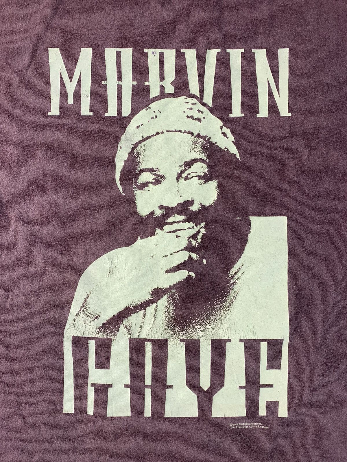 Vintage 90s Zion Rootswear Marvin Gaye American Singer Big Logo Tee Size US M / EU 48-50 / 2 - 4 Thumbnail