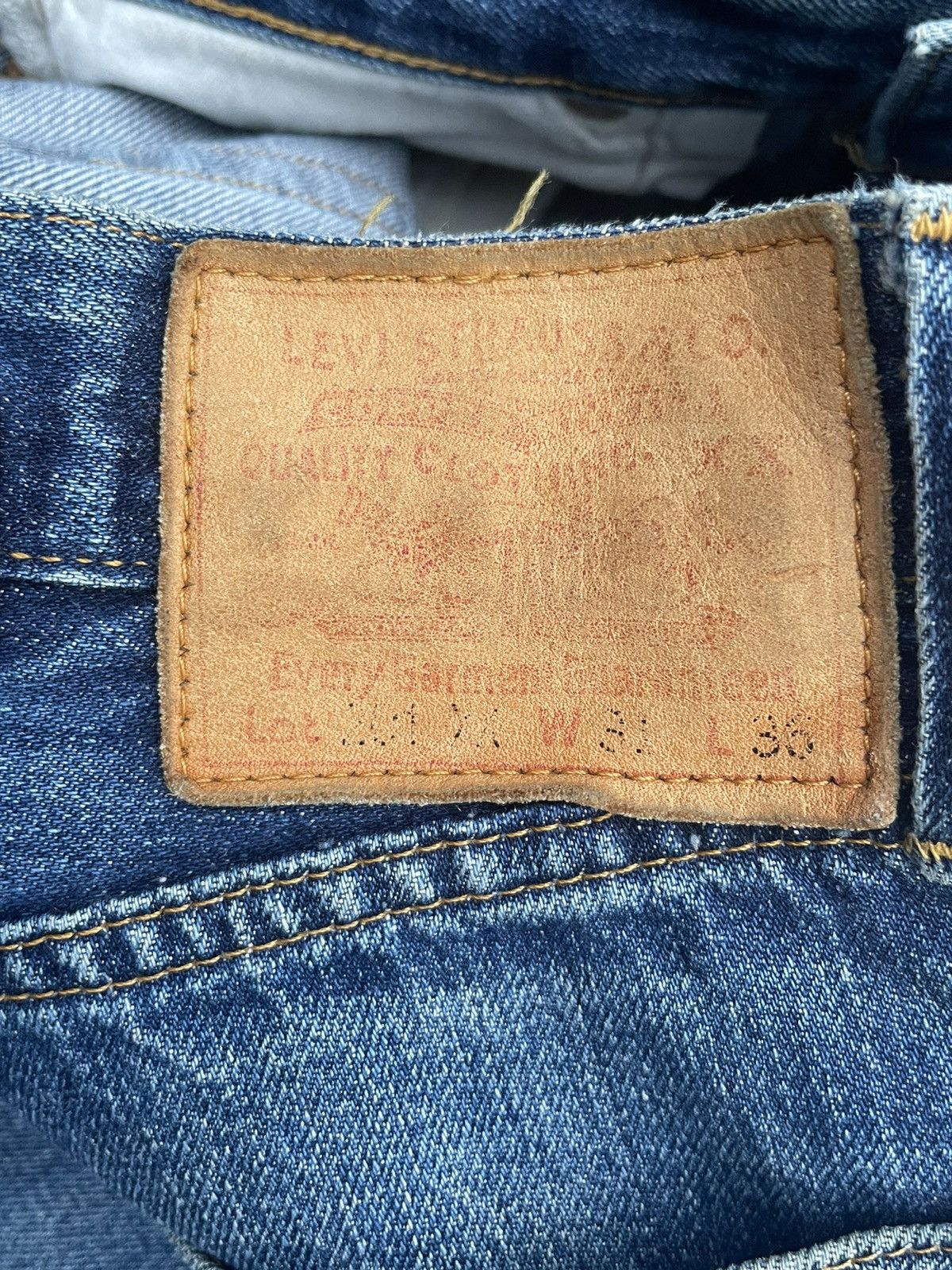 Levi's Vintage 1998 Levis 201XX E Distresed Rework Size US 28 / EU 44 - 16 Thumbnail