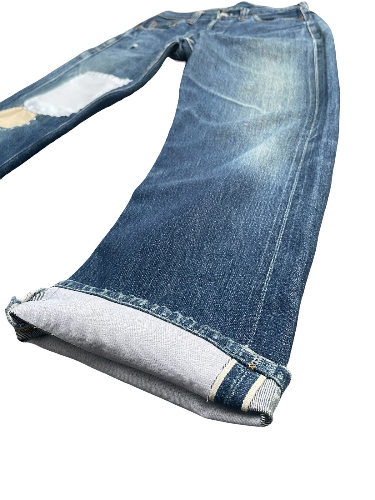 Levi's Vintage 1998 Levis 201XX E Distresed Rework Size US 28 / EU 44 - 4 Thumbnail