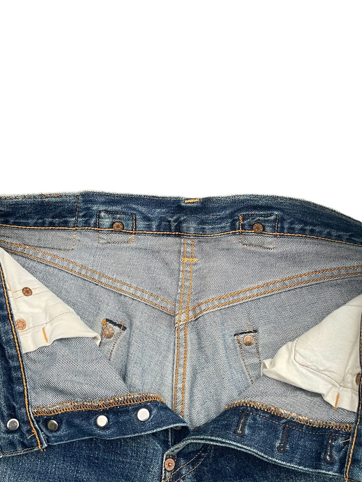 Levi's Vintage 1998 Levis 201XX E Distresed Rework Size US 28 / EU 44 - 9 Thumbnail