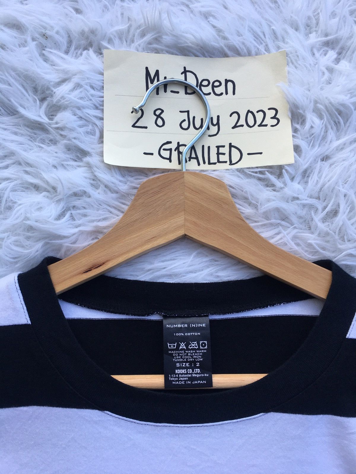 Number (N)ine × Playboy Rare Number Nine N9 x Playboy Bunny Stripes Tshirt Size US M / EU 48-50 / 2 - 8 Thumbnail