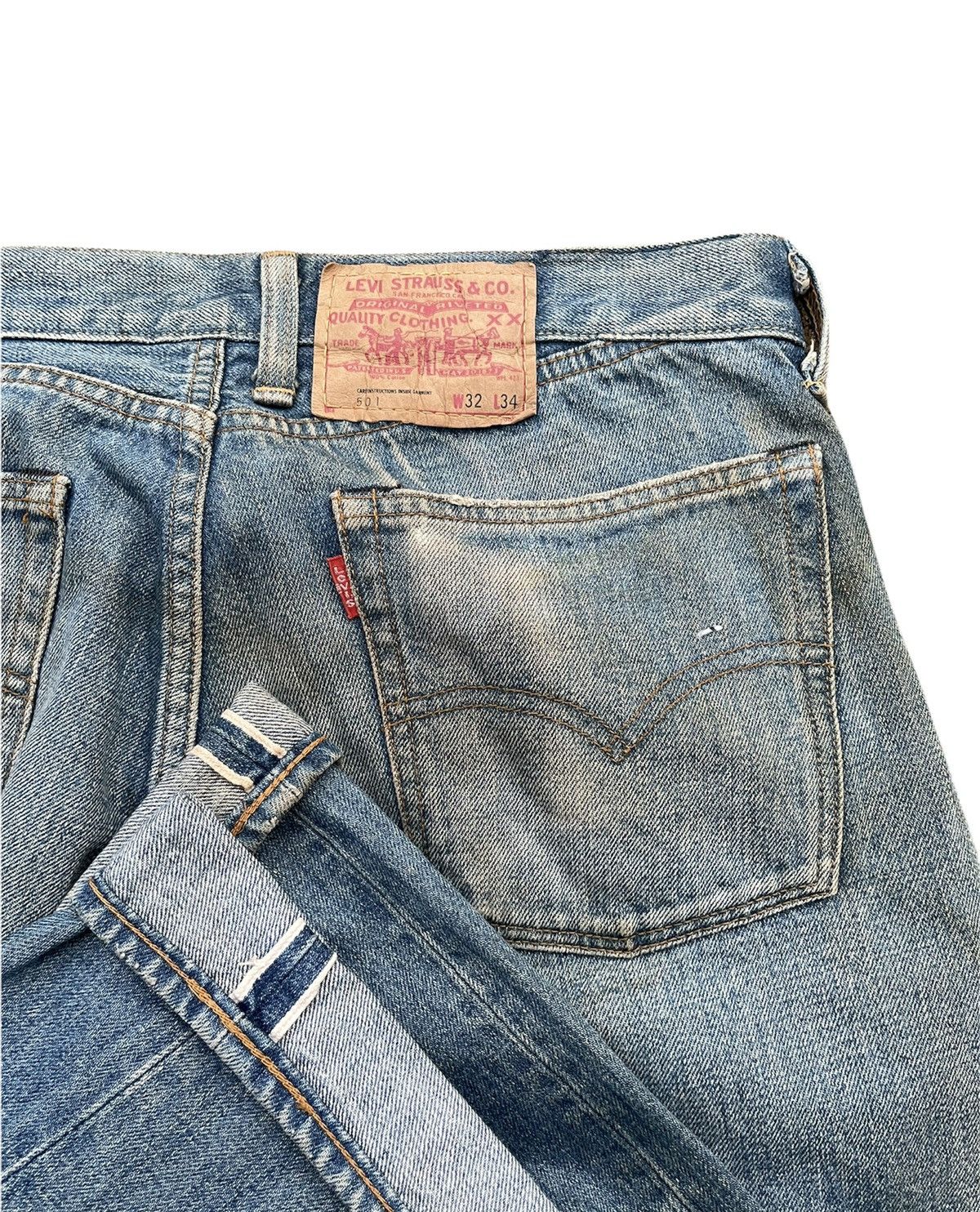Levi's Vintage Levi’s 501 2006 Selvedge Aging Wash Denim Size US 32 / EU 48 - 13 Thumbnail